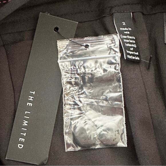 The Limited Pants Cassidy Fit Black Gray Pink Plaid Dress Work Pants Size 2 NEW - Picture 2 of 11